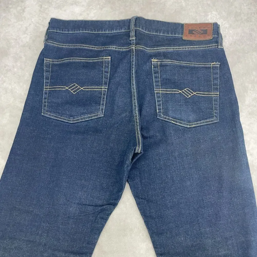 Joseph Abboud Denim Fits Men’s 34 x 30.5 Slim Fit Dark Wash Jeans Casual